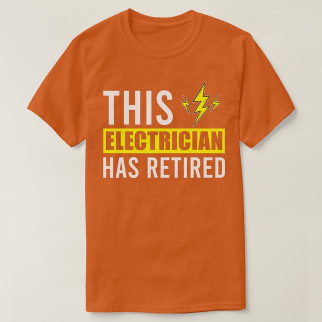 Camiseta This Electrician Has Retired Lineman Retirement El (Frente do Design)