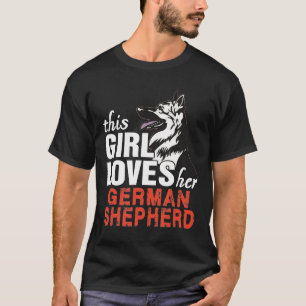 Camiseta This Girl Her German Shepherd