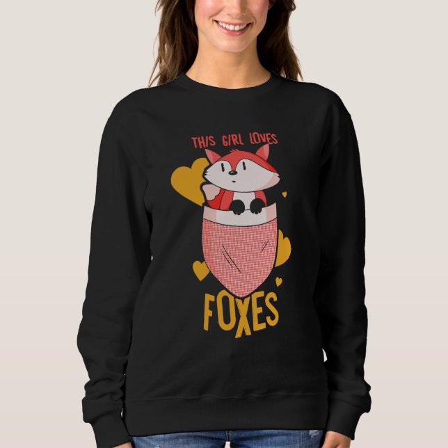 Camiseta This Girl Loves Foxes Animal Fox Sayings (Frente)