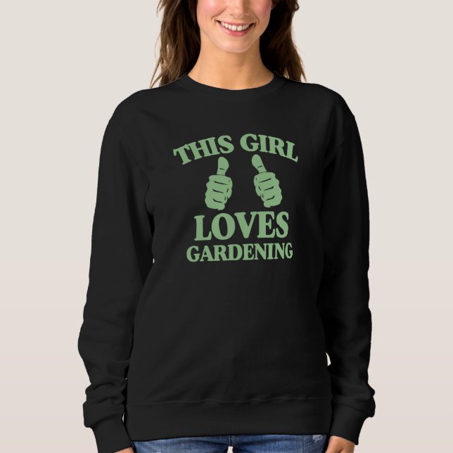 Camiseta This Girl Loves Gardening Two Thumbs Trendy Garden (Frente)