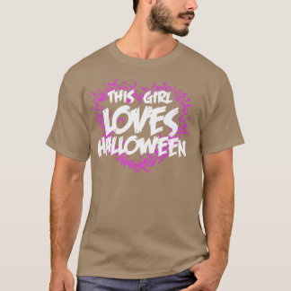 Camiseta This Girl Loves Halloween Halloween Apparel Women