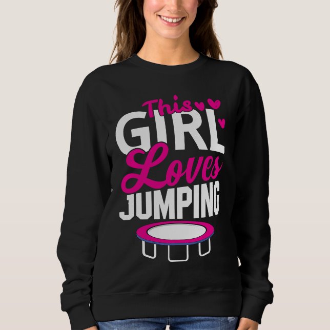 Camiseta This Girl Loves Jumping Trampoline Sport Fitness (Frente)
