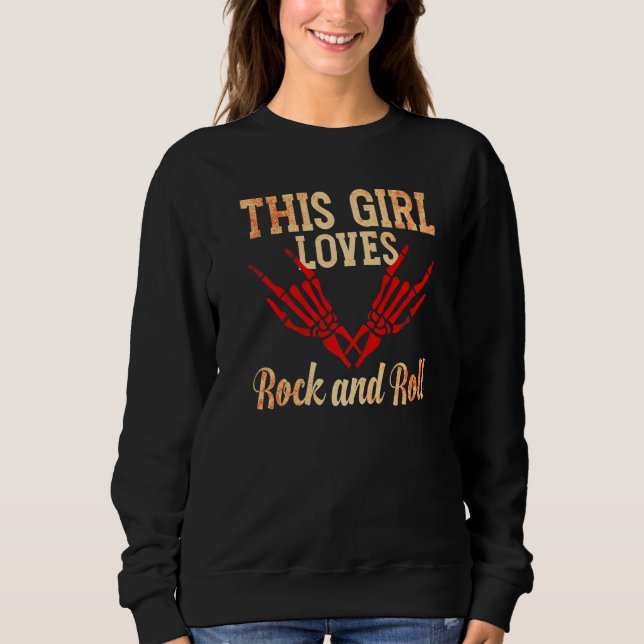 Camiseta This Girl Loves Rock and Roll  2 (Frente)