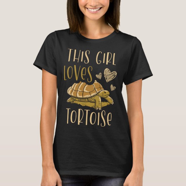 Camiseta This Girl Loves Tortoise Sea Turtle  Marine Biolog (Frente)