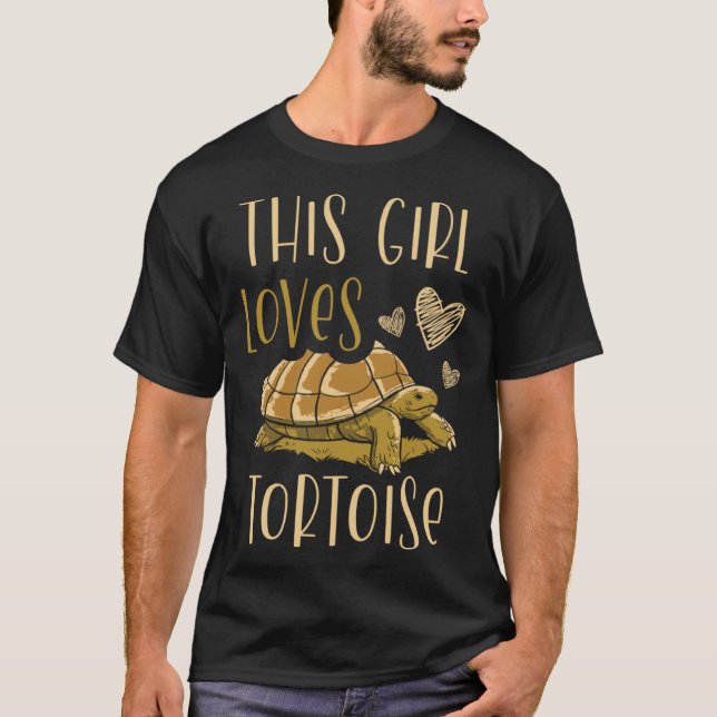 Camiseta This Girl Loves Tortoise Sea Turtle  Marine Biolog (Frente)