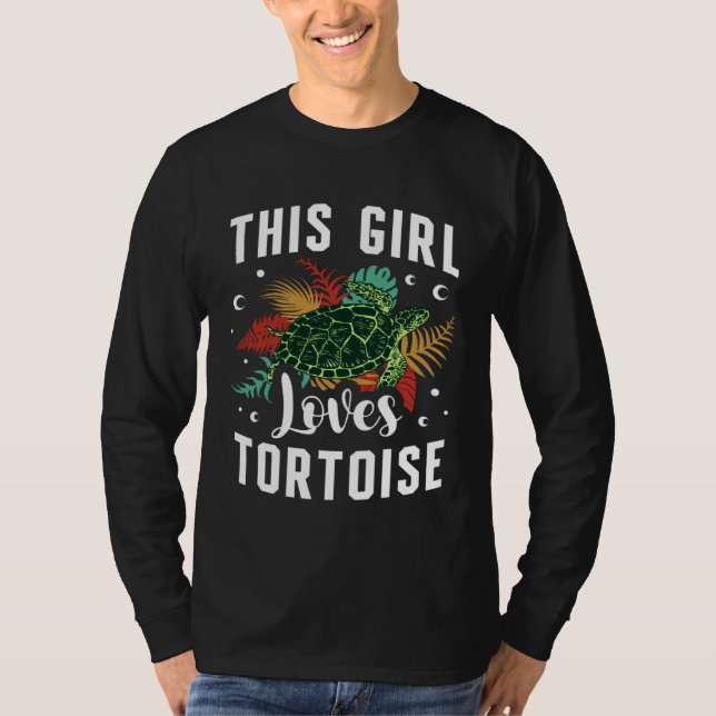 Camiseta This Girl Loves Tortoise Sea Turtle  Marine Biolog (Frente)