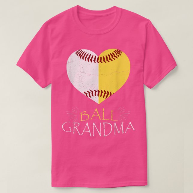 Camiseta This Grandma Loves Softball and Baseball Funny Mot (Frente do Design)