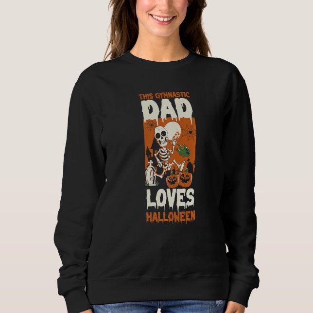 Camiseta This Gymnastic Dad Loves Halloween Dad Halloween (Frente)