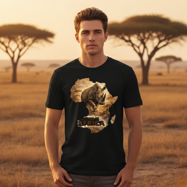 Camiseta This Is Africa Rhino | African Pride Wildlife  (Criador carregado)