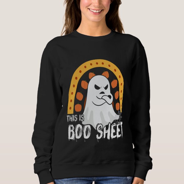 Camiseta This is boo sheet ghost retro halloween costume me (Frente)