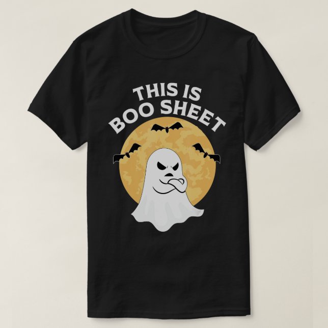 Camiseta This Is Boo Sheet Ghost Retro Halloween Costume Me (Frente do Design)
