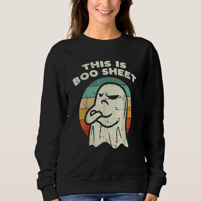 Camiseta This Is Boo Sheet Ghost Retro Halloween Costume Me (Frente)