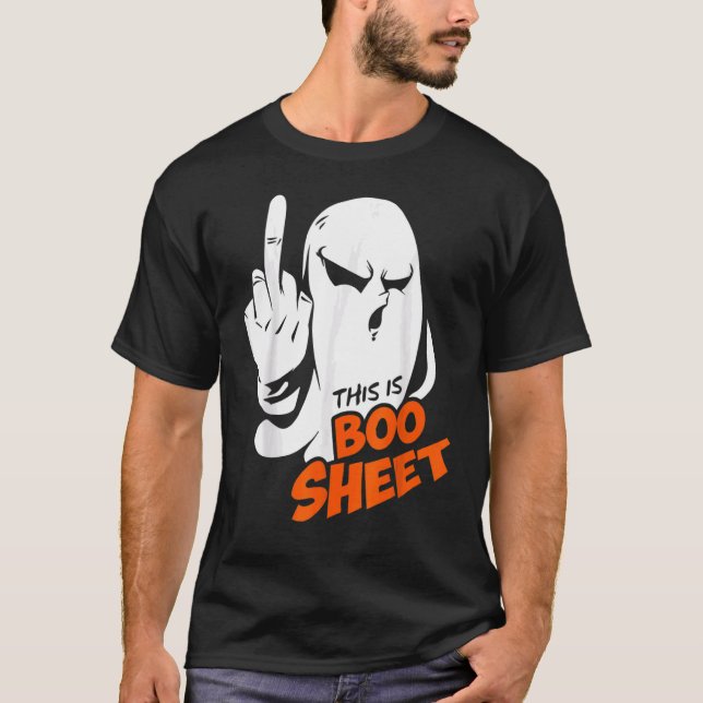 Camiseta This Is Boo Sheet Ghost Retro Halloween Costume Me (Frente)