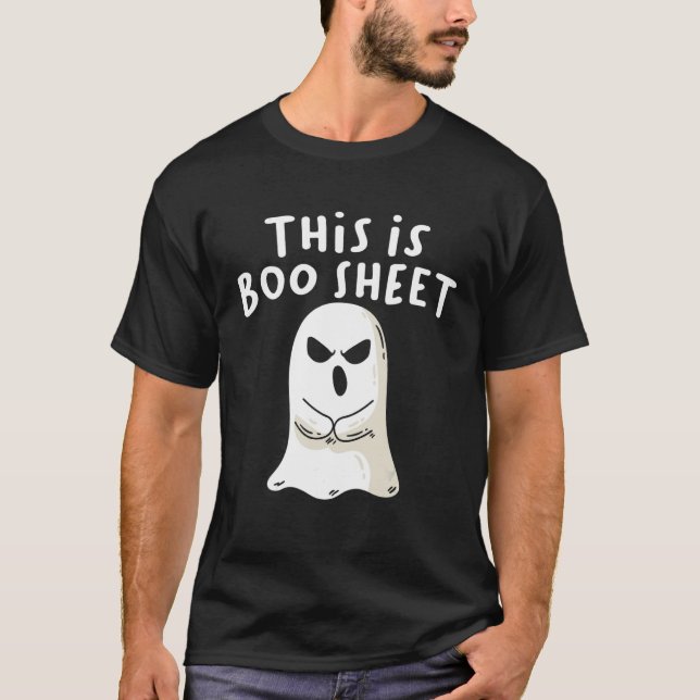 Camiseta This Is Boo Sheet Ghost Retro Halloween Costume Me (Frente)