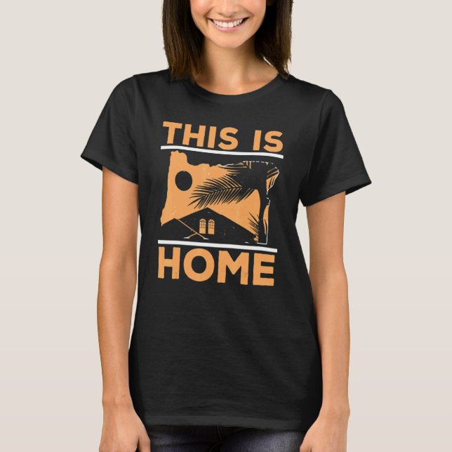 Camiseta This Is Home Oregon USA State America Travel Orego (Frente)
