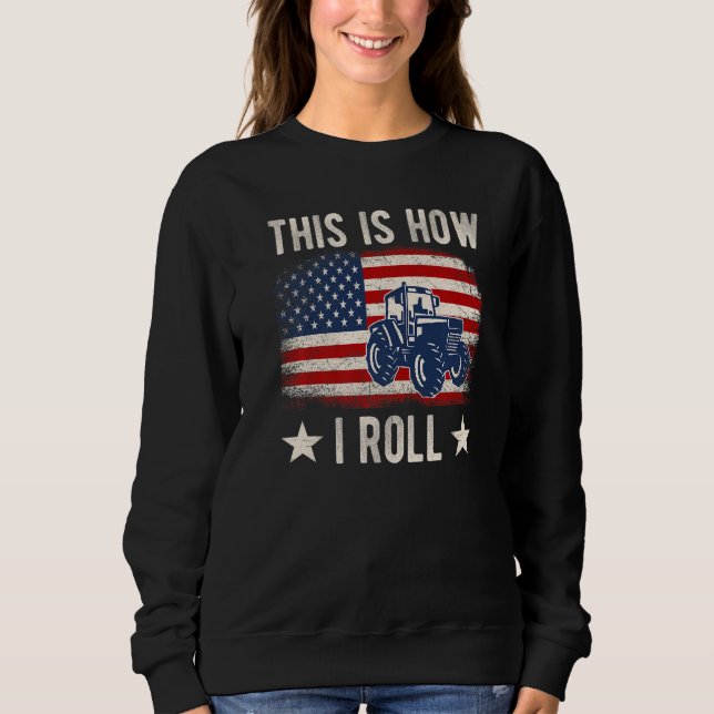 Camiseta This is How I Roll Distressed American USA Flag Fu (Frente)
