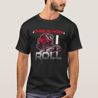 Camiseta This is how I roll snow groomer pistenbully winter