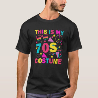 Camiseta This is My 70s Costume  Groovy Peace Halloween