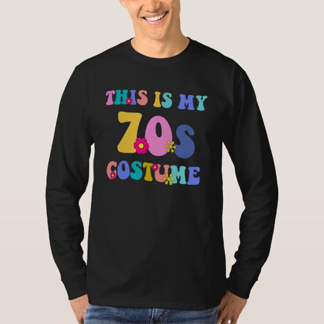 Camiseta This is My 70s Costume  Groovy Peace Retro Hallowe (Frente)