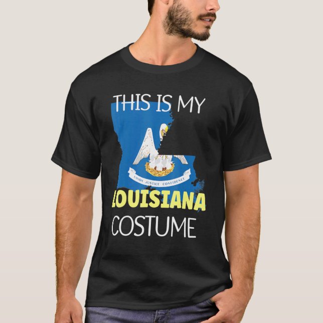 Camiseta This is my American Louisiana Costume Party  Hallo (Frente)