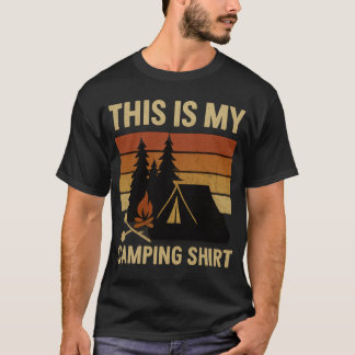 Camiseta This Is My Camping Shirt Hiking Campfire Camper