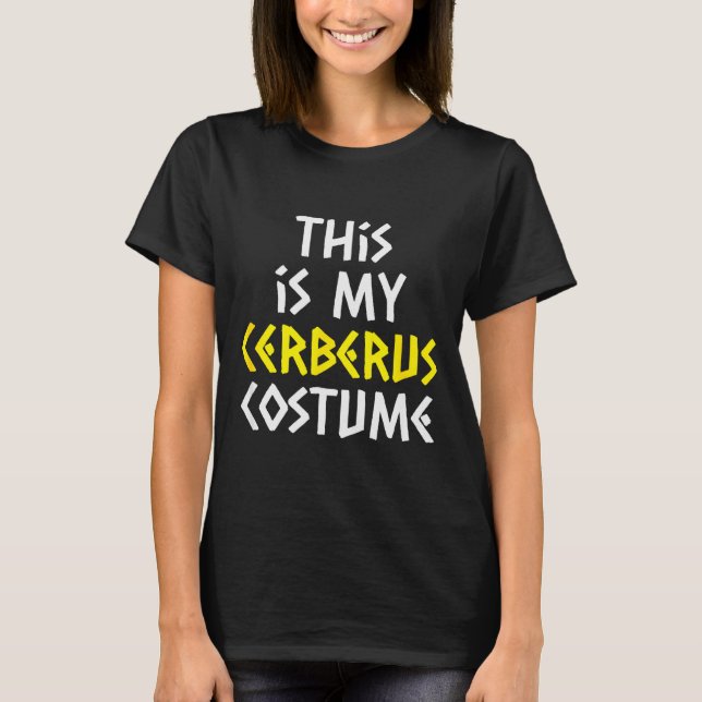 Camiseta This Is My Cerberus Costume Halloween Greek Mythol (Frente)