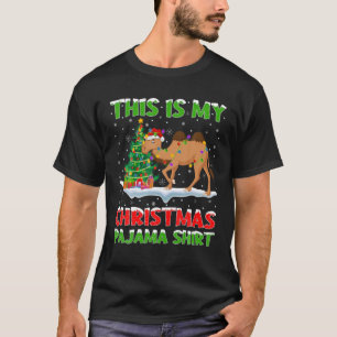 Camiseta This Is My Christmas Pajama Bactrian Camel Christm
