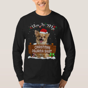 Camiseta This Is My Christmas Pajama Chihuahua Dog Mom Dad
