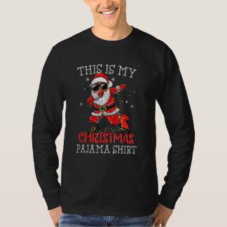 Camiseta This Is My Christmas Pajama Dabbing African Americ