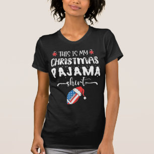 Camiseta This Is My Christmas Pajama  Fun American Football