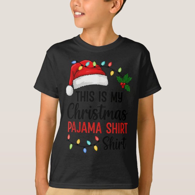 Camiseta This Is My Christmas Pajama Funny Xmas  (Frente)