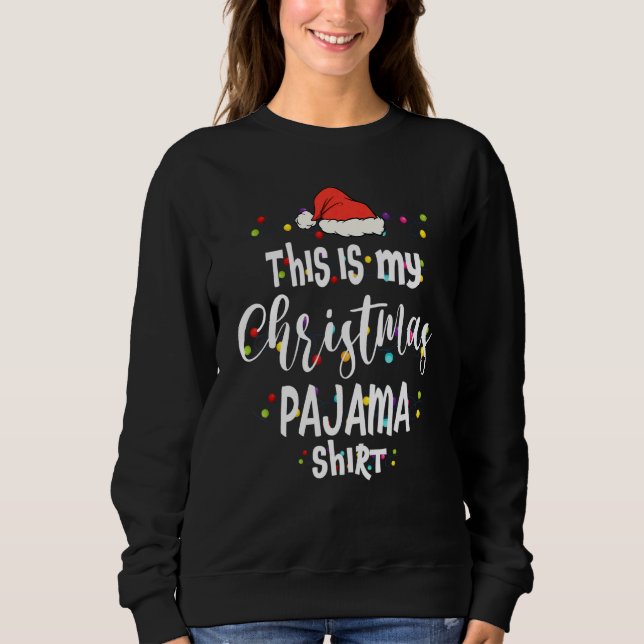 Camiseta This Is My Christmas Pajama   Lights  Holiday (Frente)