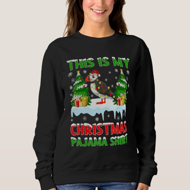 Camiseta This Is My Christmas Pajama  Puffin Christmas 1 (Frente)