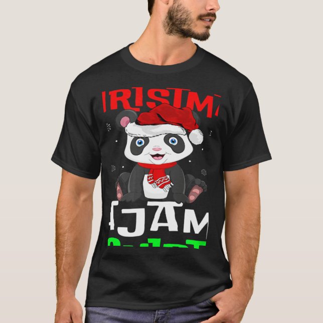 Camiseta This Is My Christmas Pajama  Santa Hat Panda Xmas (Frente)