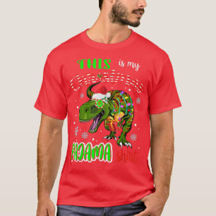 Camiseta This Is My Christmas Pajama Santa TRe Xmas Light F