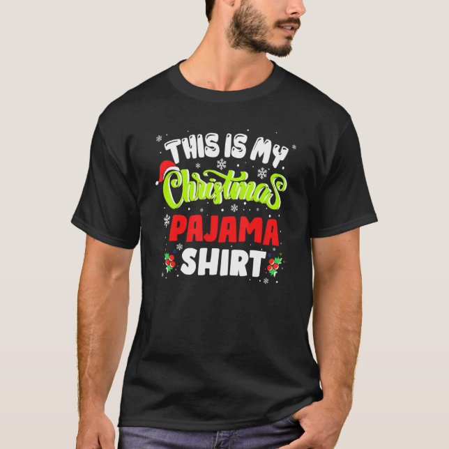 Camiseta This Is My Christmas Pajama  Xmas Christmas Pajama (Frente)