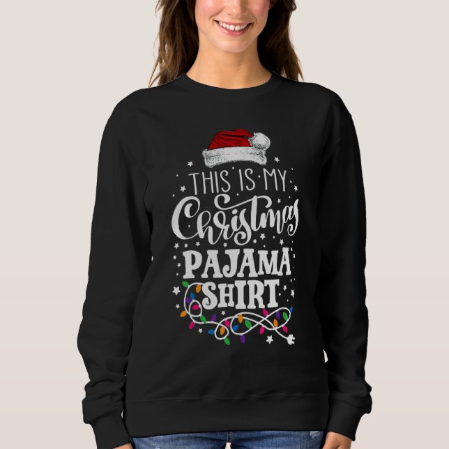 Camiseta This Is My Christmas Pajama  Xmas Lights  Holiday (Frente)
