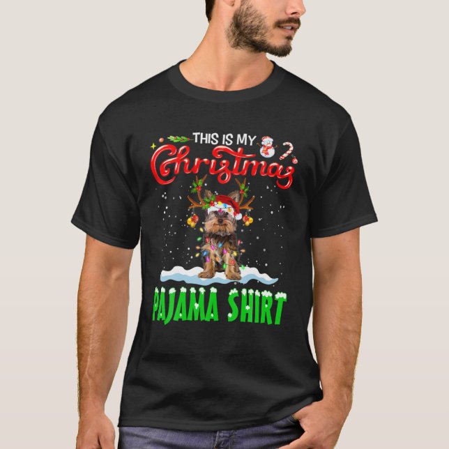 Camiseta This Is My Christmas Pajama Yorkshire Christmas Li (Frente)