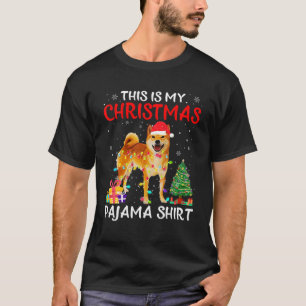 Camiseta This Is My Christmas Shiba Inu Pajama Xmas Costume