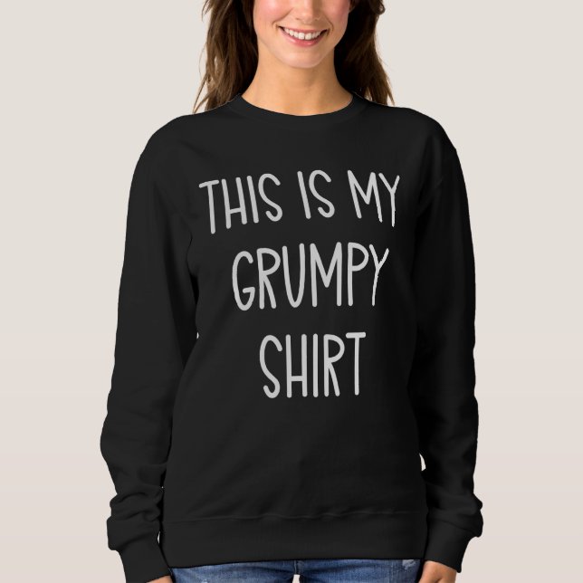 Camiseta This is My Grumpy Handwritten Quote (Frente)