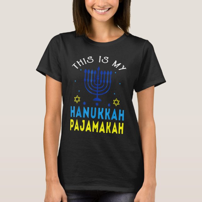 Camiseta This Is My Hanukkah Pajamakah Hanukkah Jewish Paja (Frente)