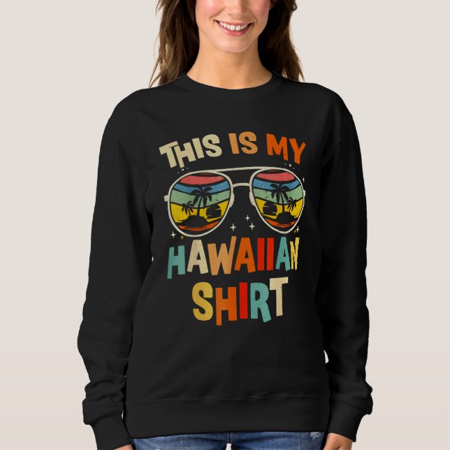 Camiseta This Is My Hawaiian  Tropical Luau Costume Party H (Frente)