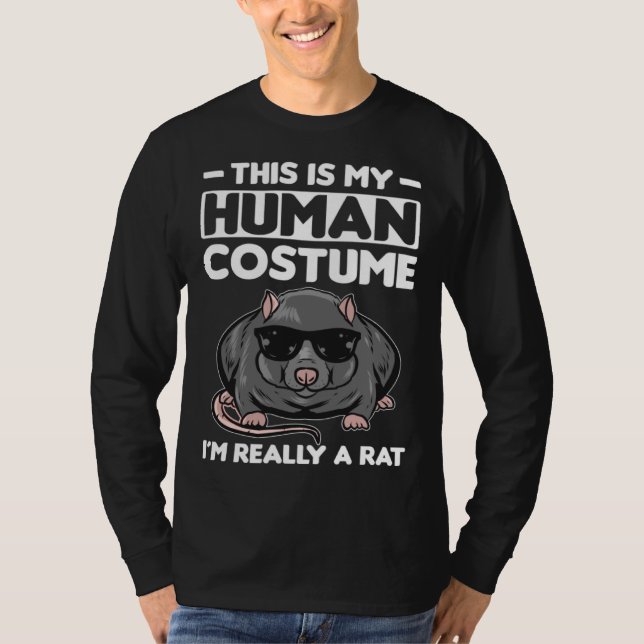 Camiseta This Is My Human Costume I´m Really A Rat (Frente)
