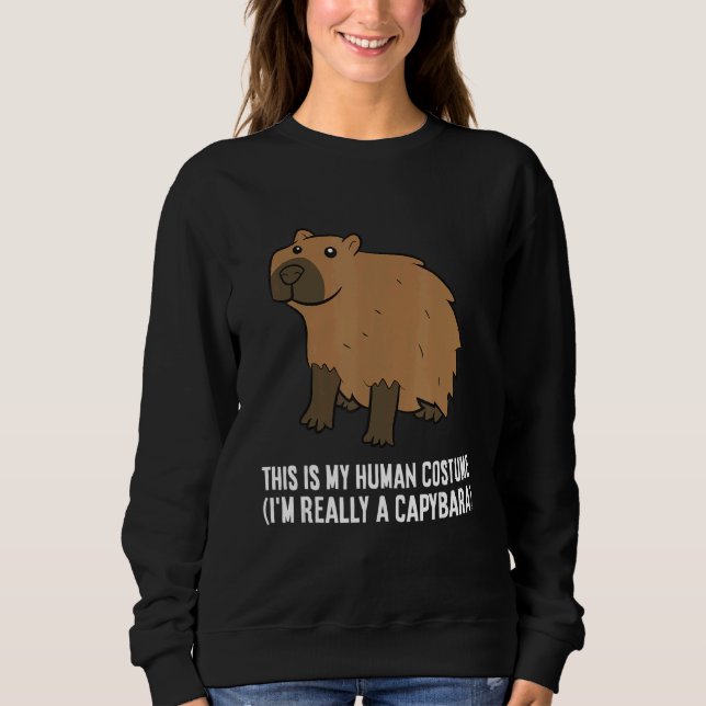 Camiseta This Is My Human Costume I'm Really A Capybara (Frente)