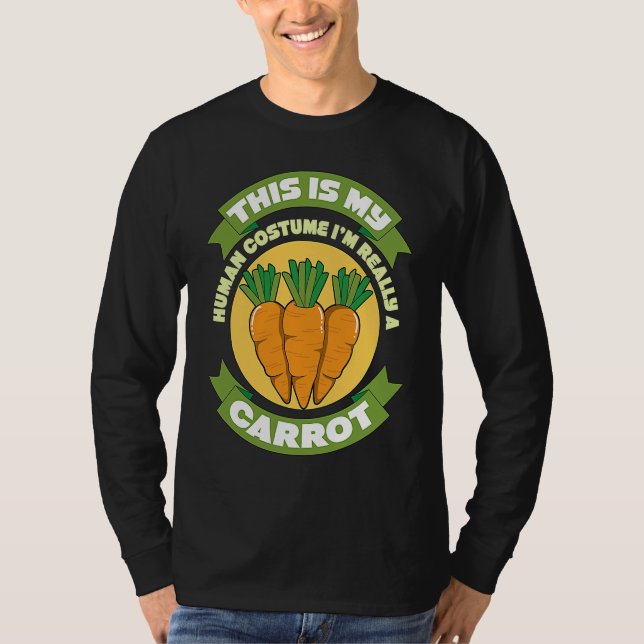Camiseta This Is My Human Costume Im Really A Carrot  1 (Frente)