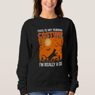 Camiseta This Is My Human Costume I'm Really A Cat Pumkin H