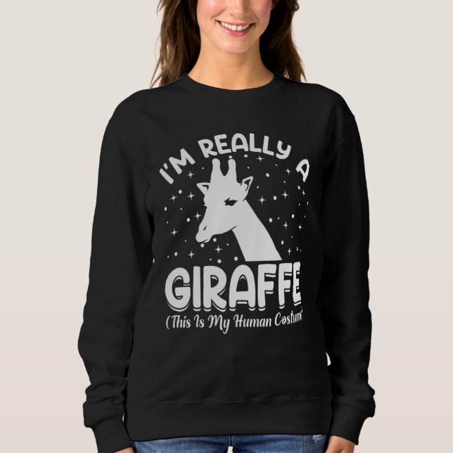 Camiseta This Is My Human Costume I'm Really A Giraffe Anim (Frente)