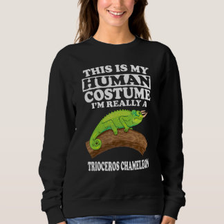 Camiseta This Is my Human Costume I'm Really A Trioceros Ch