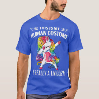 Camiseta This Is My Human Costume Im Really A Unicorn Hallo