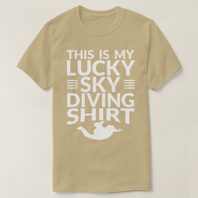 Camiseta This is My Lucky Skydiving Gift For Skydivers (Frente do Design)